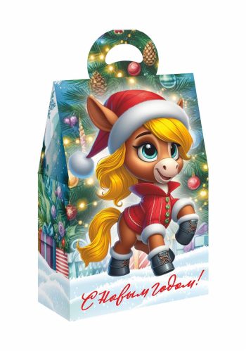 Коробка новогодняя подарочная Царевич, 172х95х275 (+63) мм — изображение 4